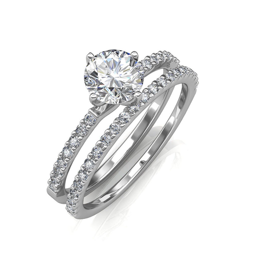 Gallant Glimmer Platinum Ring