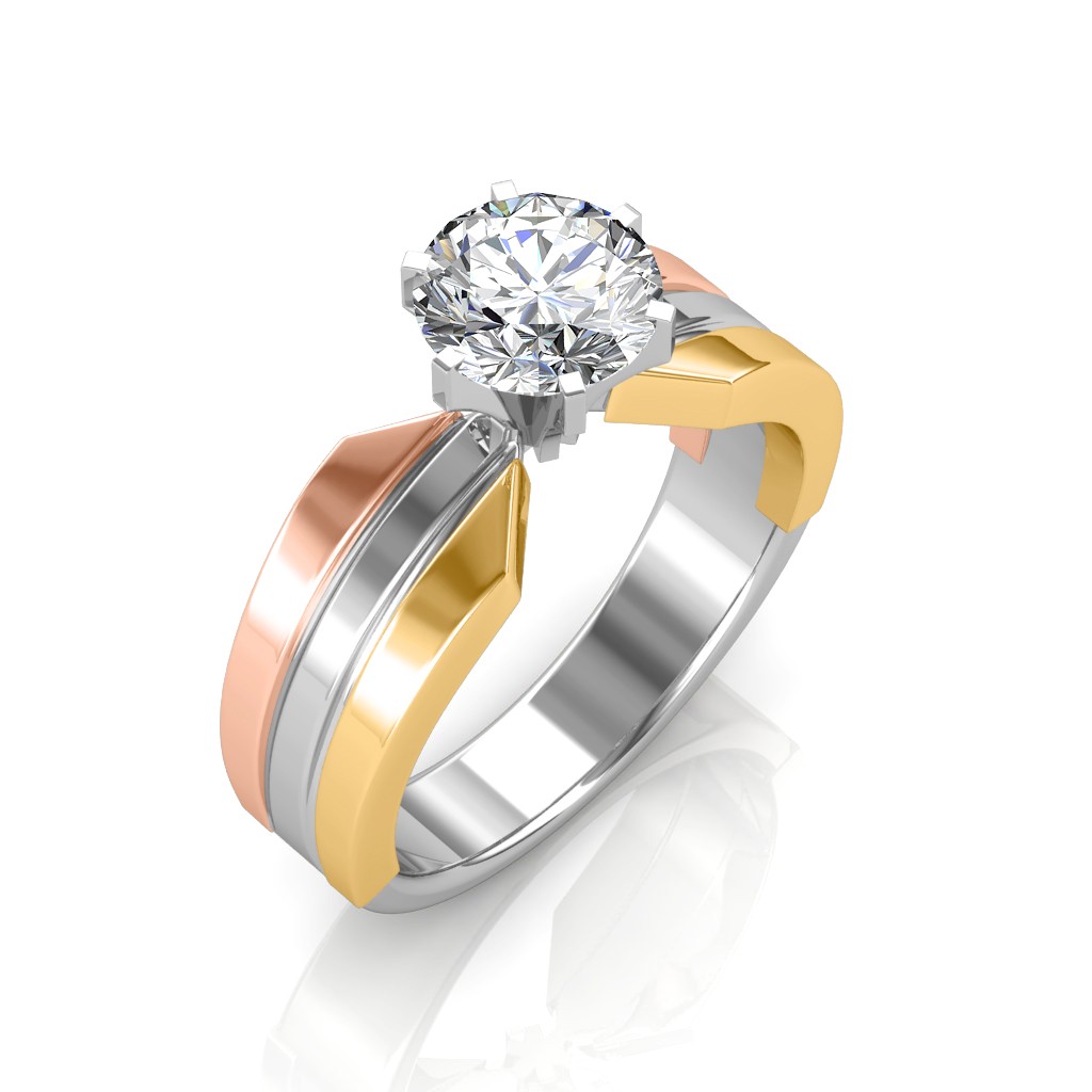 The Trio Solitaire Ring