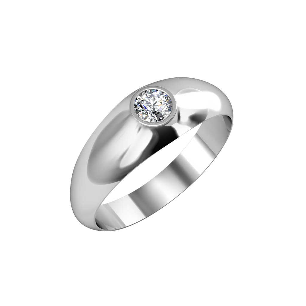 The Marcello Ring For Him - Platinum - 0.25 carat