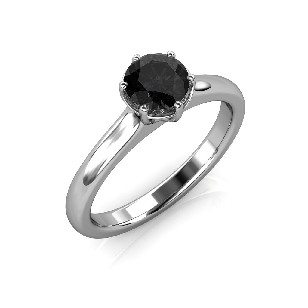 Black Band Wedding Rings for Women | Black engagement ring, Black diamond  ring engagement, Black wedding rings