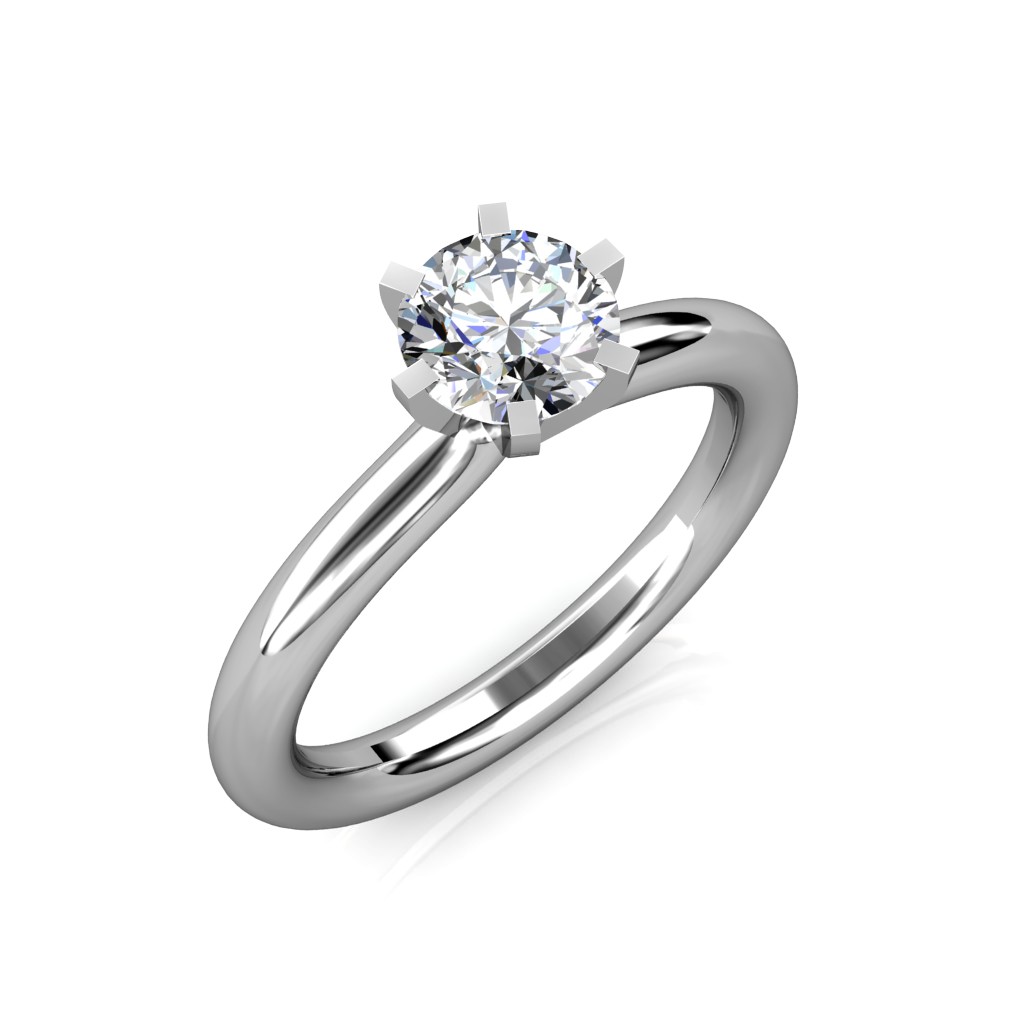 atjewels 925 Sterling Sliver White CZ Diamond Queen Ring for Women's M –  atjewels.in