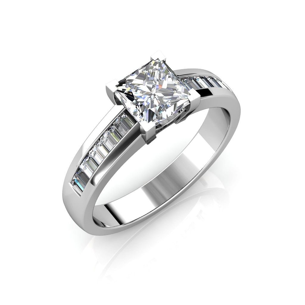 0.77 carat White Gold - Charlene Engagement Ring