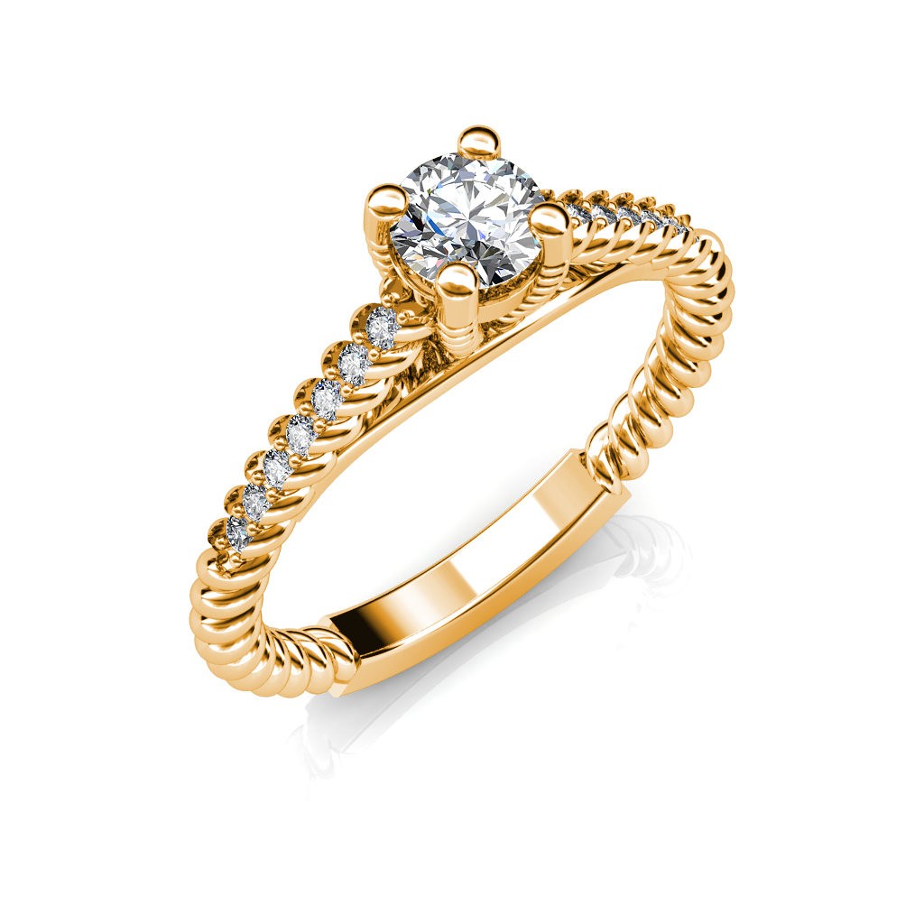 The Olivia Twisted Rope Ring At Best Prices in India SarvadaJewels