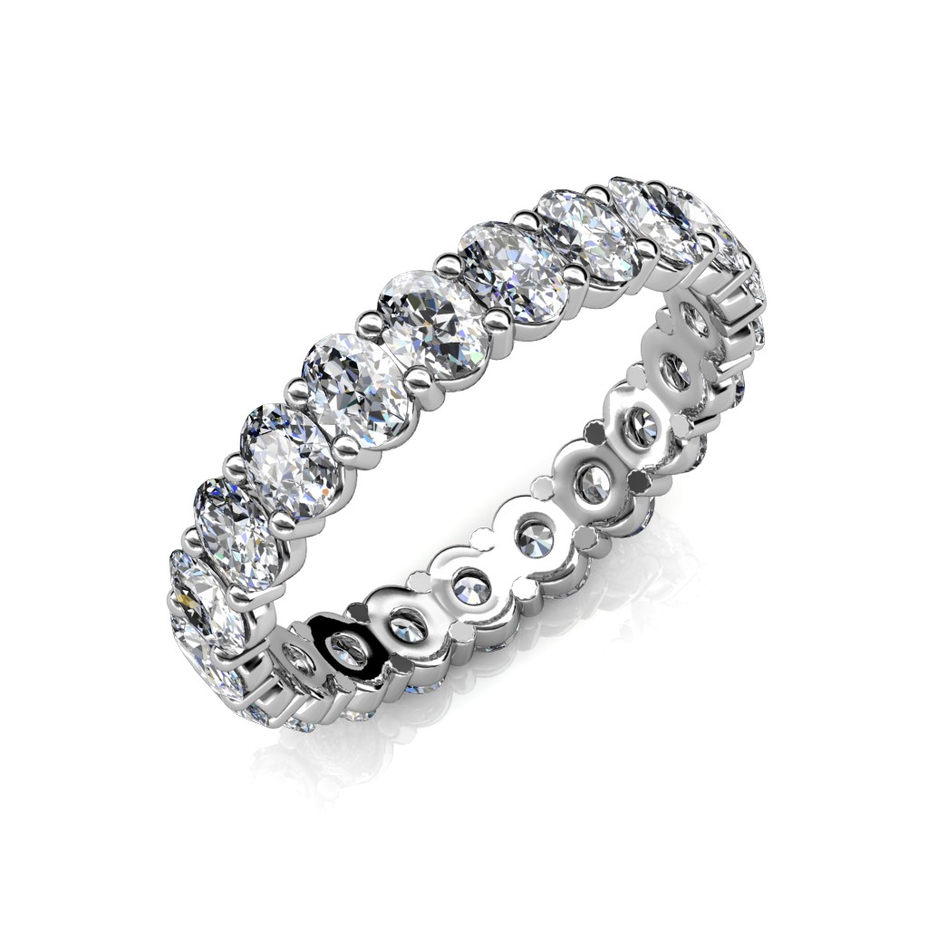 Baguette Diamond Eternity Band in 18K Yellow Gold – www.igorman.com