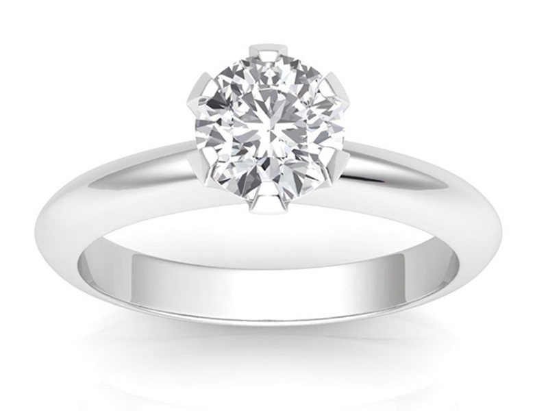 1.00 carat Platinum - Classic Six-Prong /Six-Claw Engagement Ring