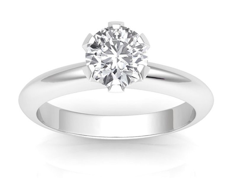 0.70 carat Platinum - Classic Six-Prong /Six-Claw Engagement Ring