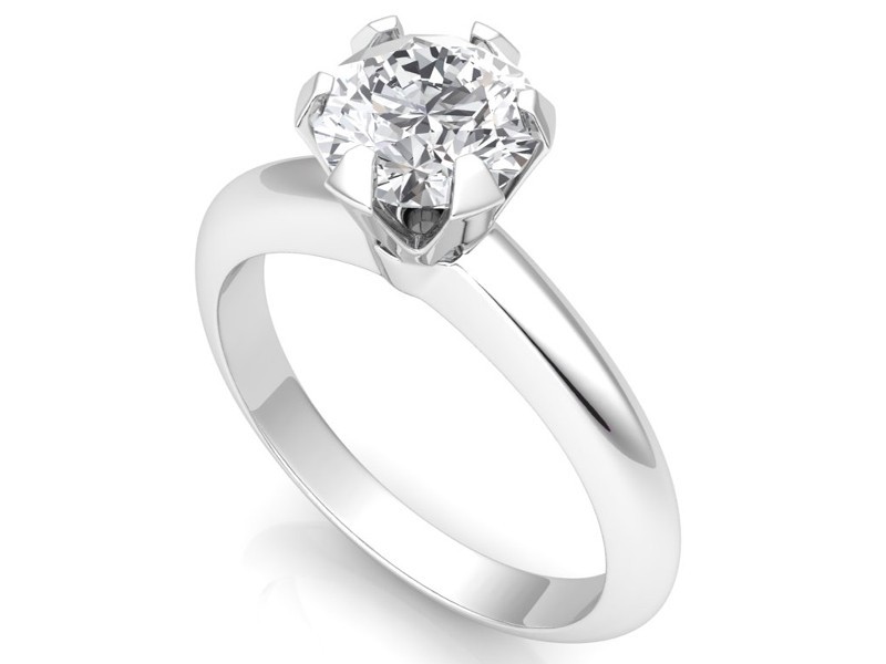 The Classic Six-Prong /Six-Claw Engagement Ring - Solitaire Diamond Rings at Best Prices in India | SarvadaJewels.com