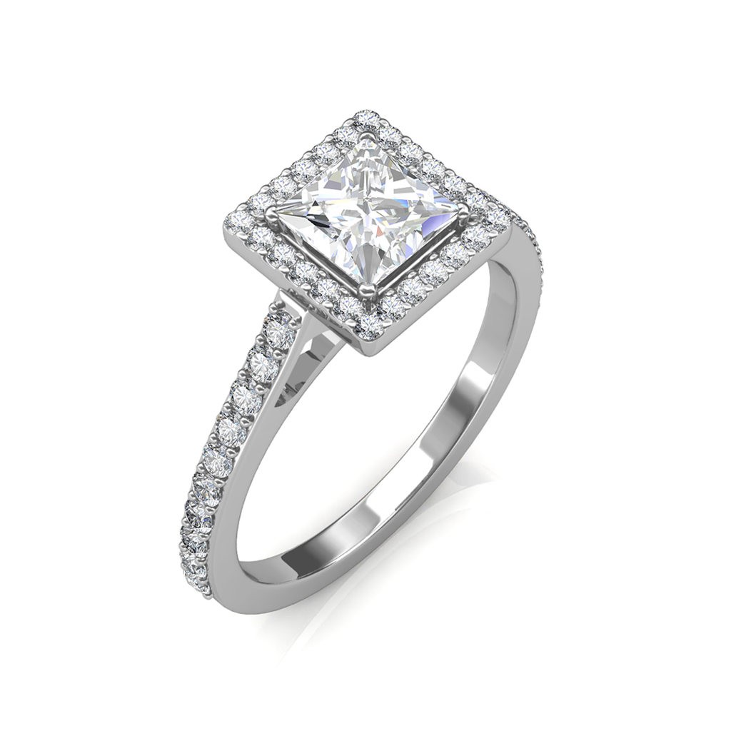 Halo Diamond Engagement Ring | Style 7833