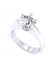 0.50 carat White Gold - Neo Six-Prong/Six-Claw Engagement Ring