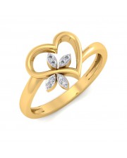 The Clover Heart Diamond Ring