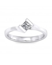 0.40 carat White Gold - Elegant Princess Engagement Ring