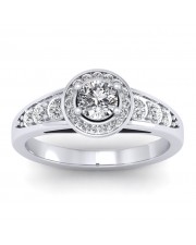 1.37 carat White Gold - Azzario Engagement Ring