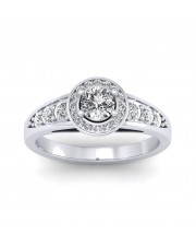 0.62 carat White Gold - Azzario Engagement Ring