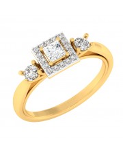 0.77 carat Yellow Gold - Celina Princess Engagement Ring