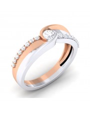 0.38 carat White & Rose Gold - Giselle Engagement Ring