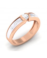 0.24 carat White & Rose Gold - Renee Engagement Ring