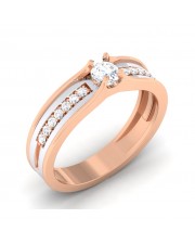 0.34 carat White & Rose Gold - Tiana Engagement Ring