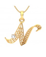 The 'N' Alphabet Pendant