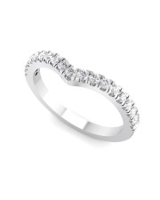 The Beliso Half Eternity Ring- Platinum