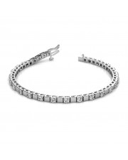 The Rosa Alternating Block Tennis Bracelet - 4 cent diamonds