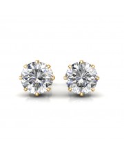 The Classic Solitaire Stud Earrings