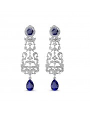 The Irina Chandelier Earrings - White