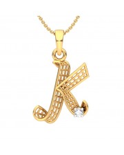 The 'K' Alphabet Pendant