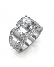 1.35 carat Platinum - Utopia Engagement Ring