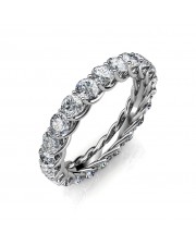 Astraea White Gold Full Eternity Ring - 10 cent diamonds