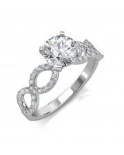 1.77 carat Platinum - Eternity Engagement Ring