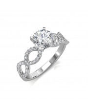  1.02 carat Platinum -  Eternity Engagement Ring