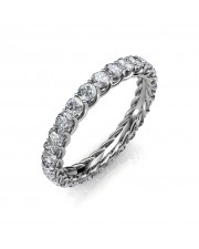 Astraea White Gold Full Eternity Ring - 5 cent diamonds