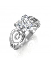 1 carat Platinum - Gelsey Engagement Ring