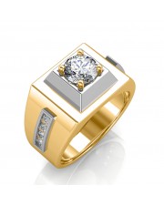 The Khufu Solitaire Ring For Him - 0.86 carat