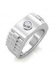 The Leopold Ring For Him - Platinum - 0.25 carat