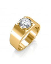 The Evergreen Solitaire Ring For Him - 0.50 carat