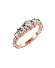 1.85 carat 18K Gold -The Siya 5-stone Ring