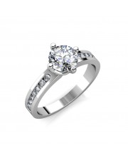 0.91 carat White Gold - Jeannot Engagement Ring