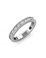 The Tiah Princess Channel-Set Ring  - Platinum