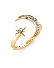 The Nia Moon & Star Ring