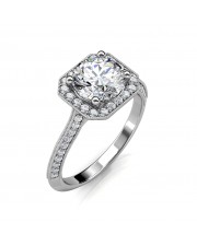 The Renee Halo Ring - Round