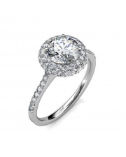 1.19 carat 18K Gold - THE MICHELLE HALO RING
