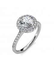 1.29 carat 18K Gold -THE MICHELLE HALO RING