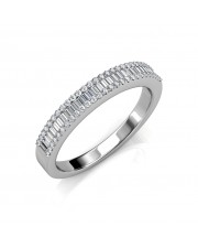 The Kyra Half-Eternity Ring- Platinum