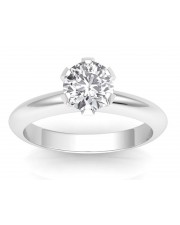 1.50 carats 18K Gold - Classic Six-Prong /Six-Claw Engagement Ring