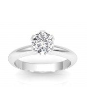 0.50 carat Platinum - Classic Six-Prong /Six-Claw Engagement Ring