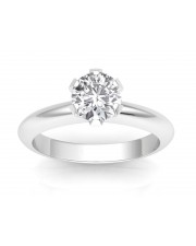 0.50 carat 18K Gold - Classic Six-Prong /Six-Claw Engagement Ring