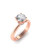 0.58 carat 18K Gold - THE RHEA HIDDEN HALO RING