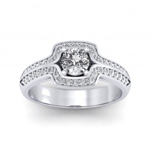 0.80 carat Platinum - Amanda Engagement Ring