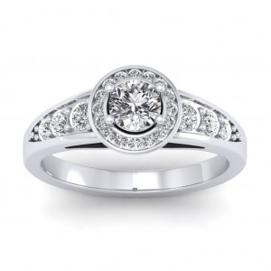 1.07 carat Platinum - Azzario Engagement Ring